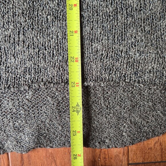 ZARA KNIT Pullover Women's Sweater V-neck Olive Green Bell Sleeve Medium - Picture 6 of 8